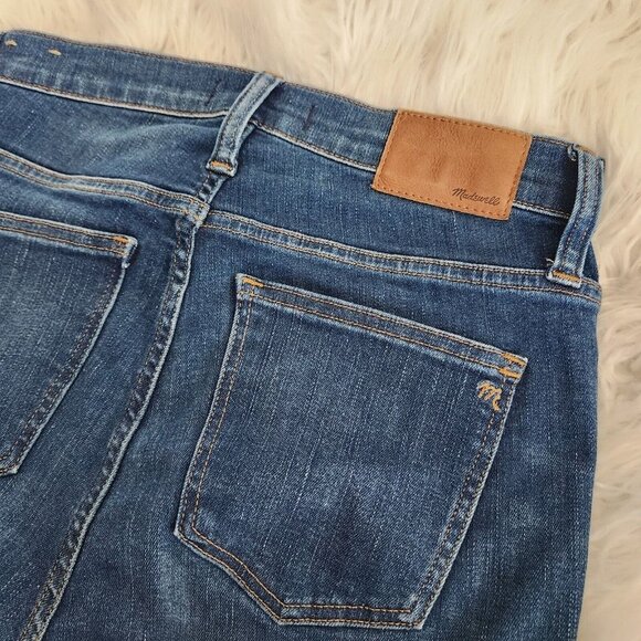 Madewell Jeans 9" High Rise Skinny Jeans Women Size 26 Raw‎ Hem 28" - Picture 7 of 14